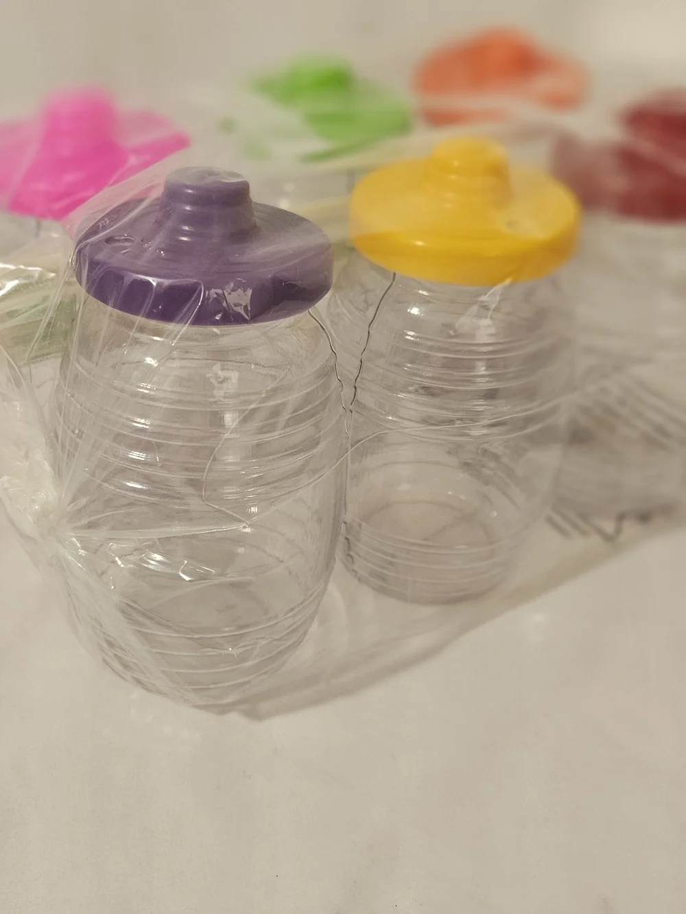 Colorful plastic party cups shaped like traditional Vitrolero #157